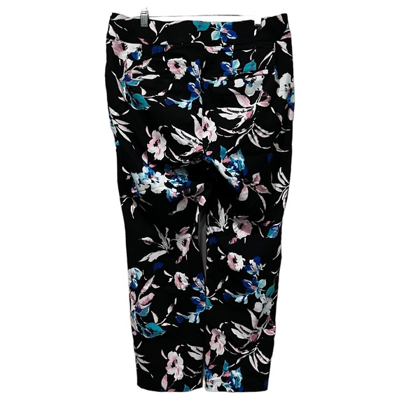 Lane Bryant 16 Allie Skinny Ankle Black Floral Pant B - Picture 3 of 4